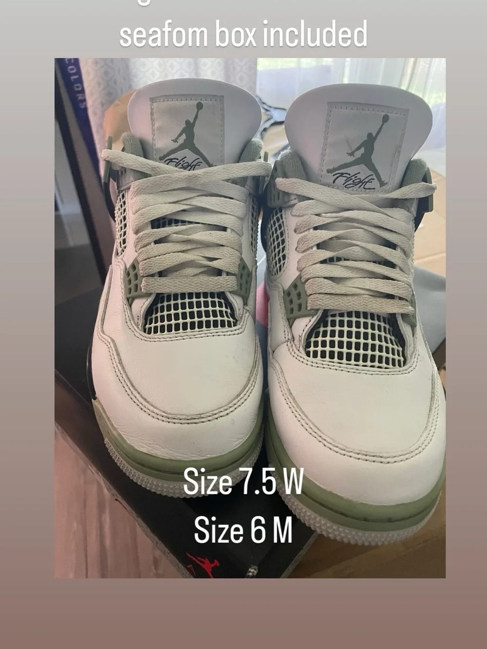 Jordan 4 Retro Seafoam Sneakers